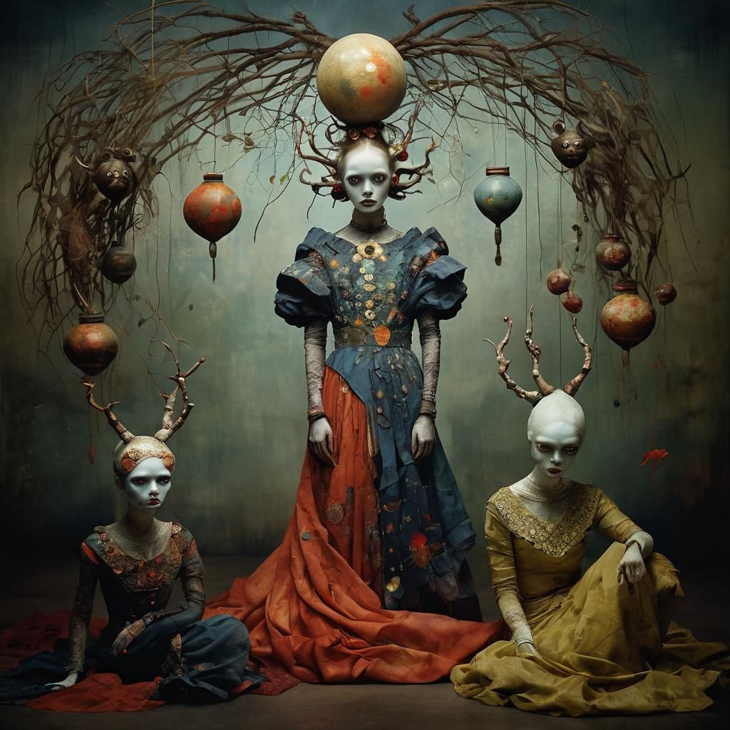 Surreal Demons Gather, Intricate and Entangled