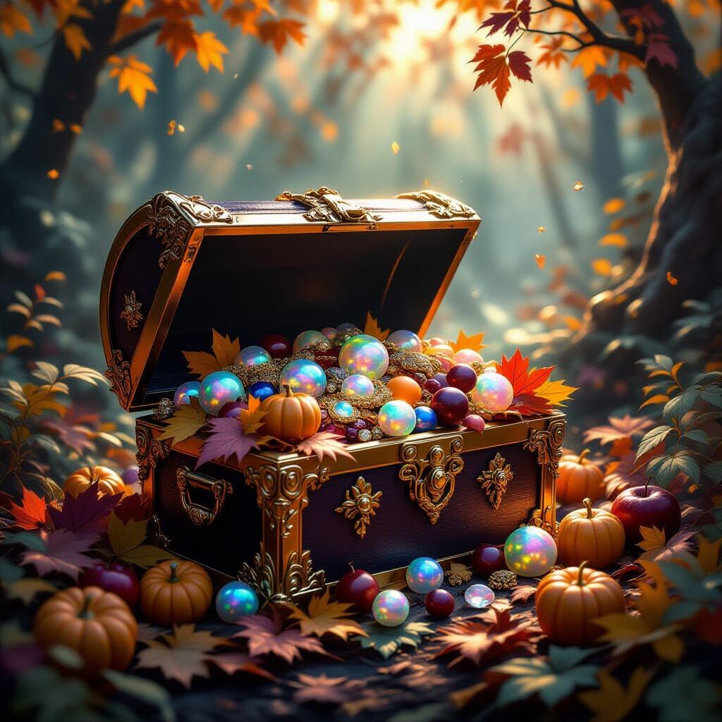 Enchanted Forest Chest of Autumn Treasures