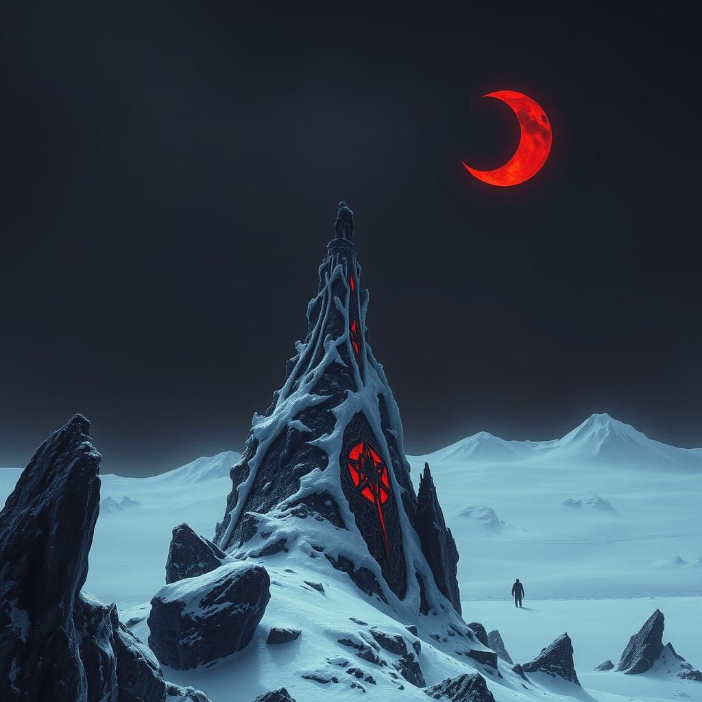 Ethereal Macabre Winter on an Alien Planet