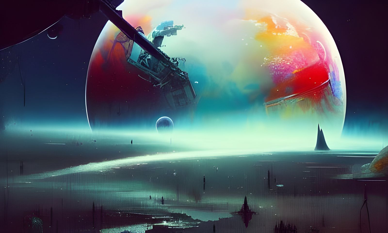 Spectacular Space Oddity in a Fantastical Painting