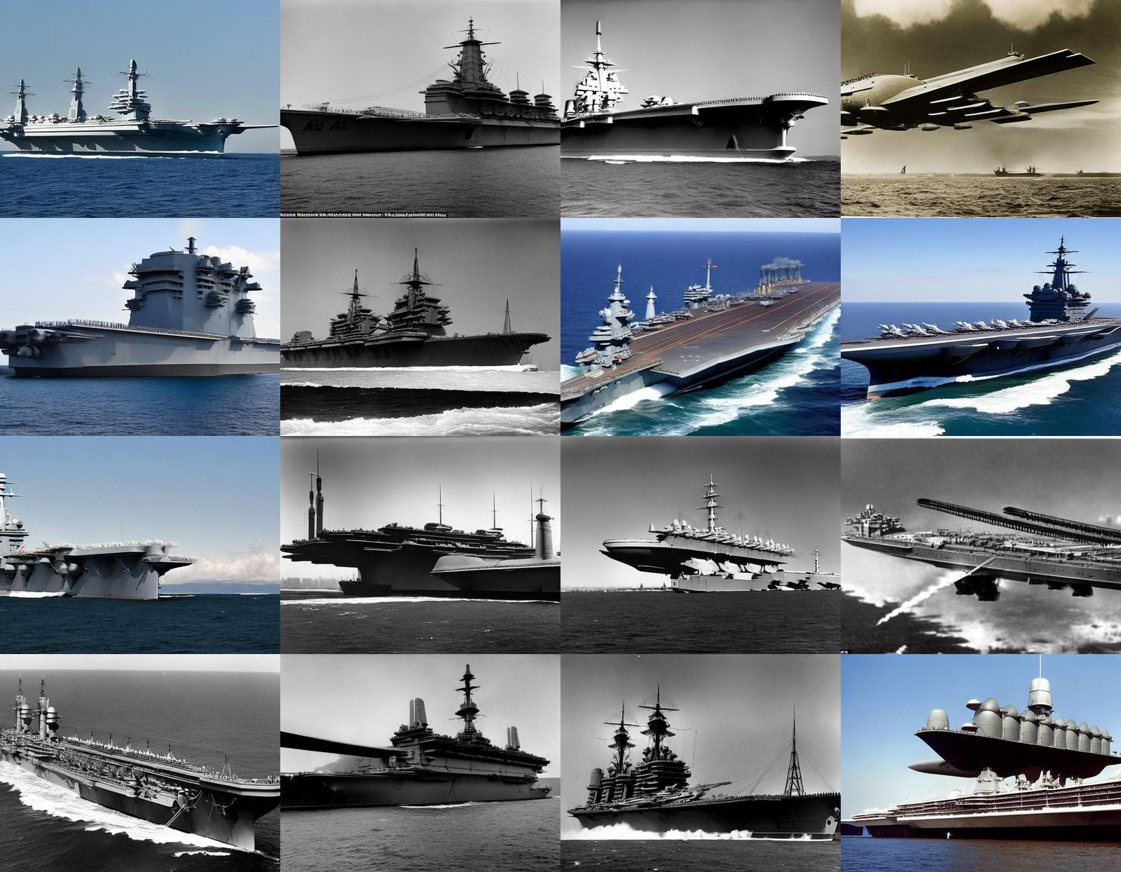 Giant Airship Battleship and Aircraft Carrier