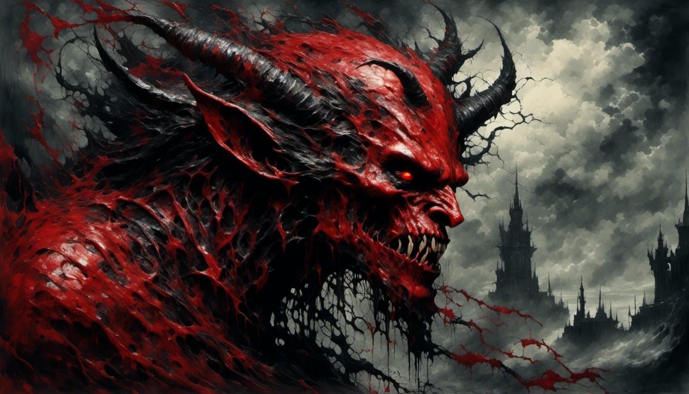 Demon faced noble+pure virtue,
Once evil, now a monster figh...