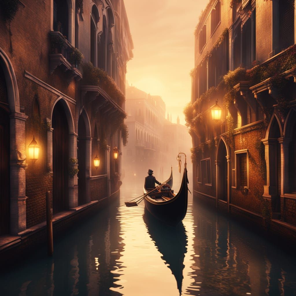 Ethereal Brass Gondola Cruises Through Venice