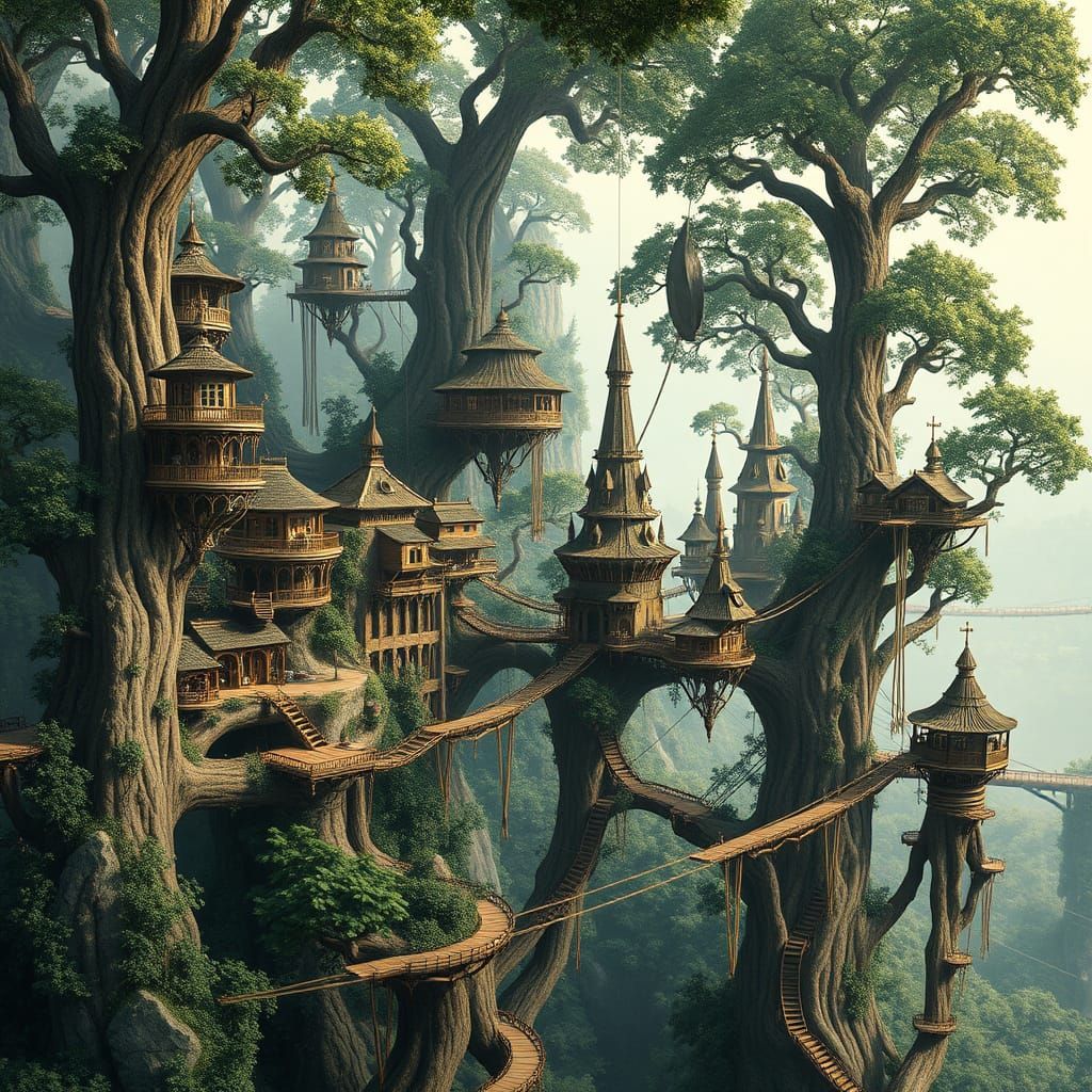 Enchanted Arboreal Metropolis