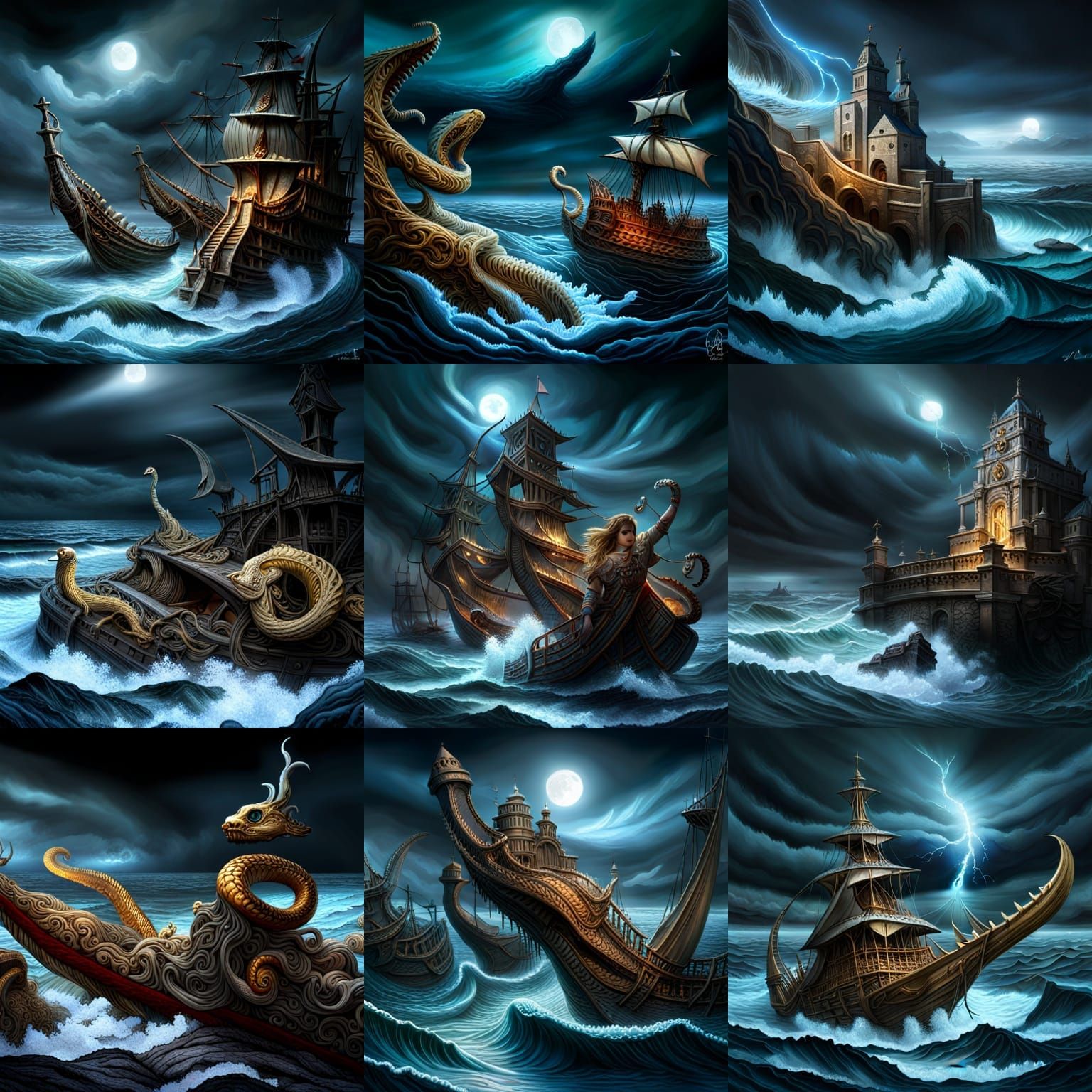 Eldritch Sea Battle: Ghosts vs Sea Serpents