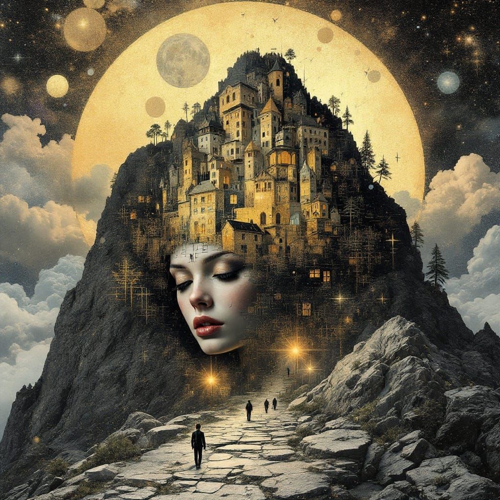 Dreamscapes in Gold and Shadows: Abandoned Village Collides ...