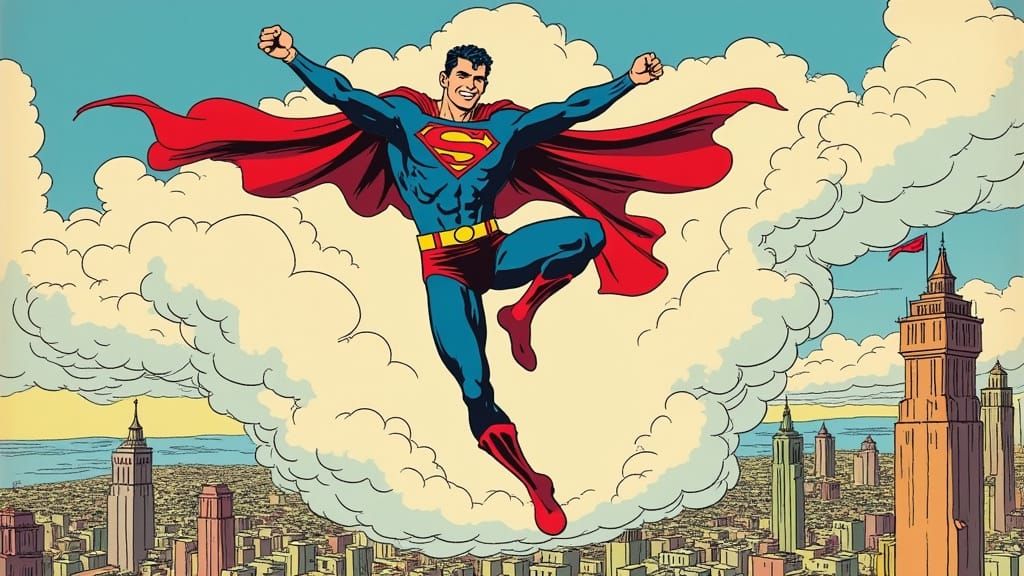 Superman after learning that Lois is NOT pregnant after all!