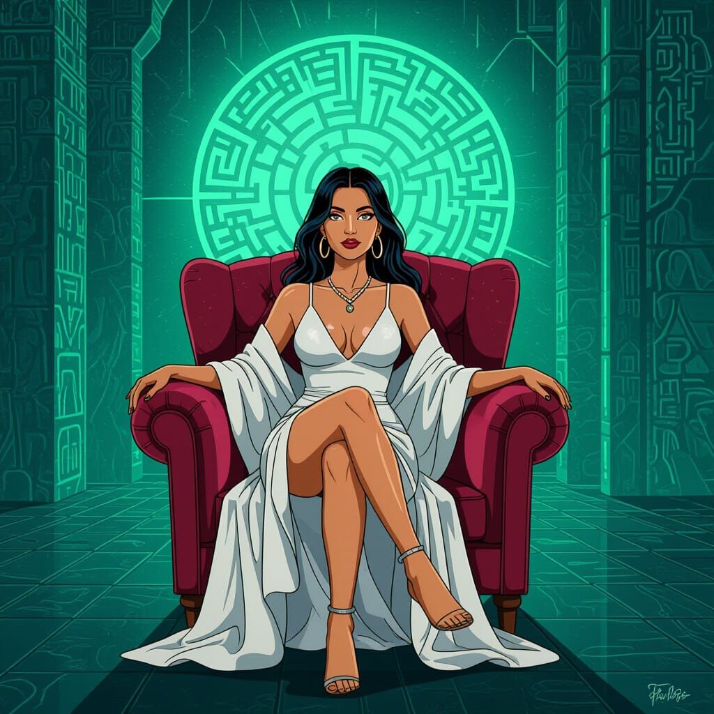 Psychedelic Brutalist Poster for Electronic Music Festivals