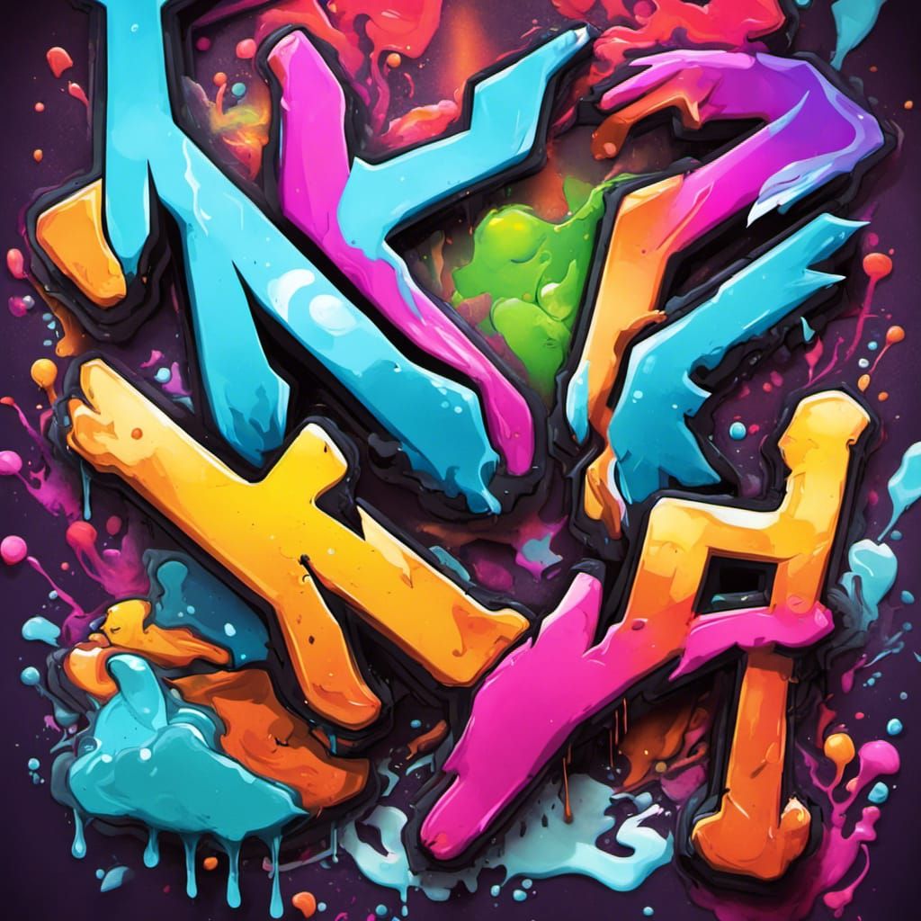 Jinx Arcane Graffiti Art: Splash Art Style