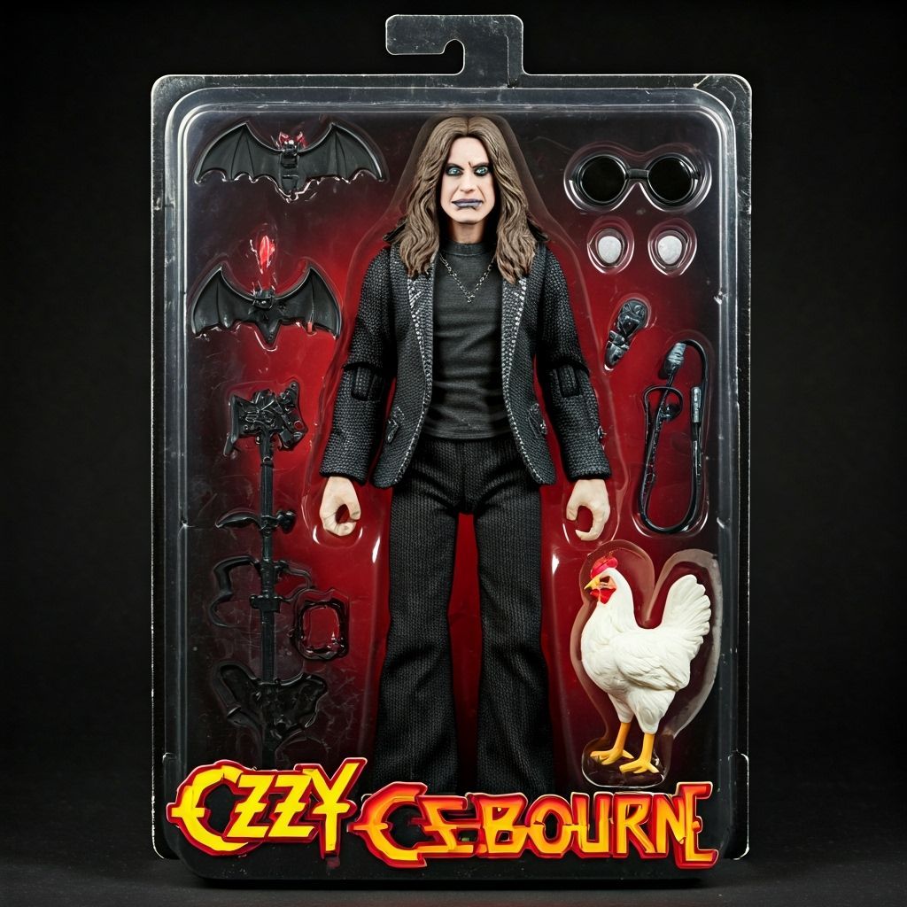 Ozzy Osbourne Action Figure in 80s Packaging