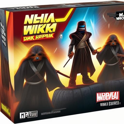 Wookie Ninja Antihero in Hyperdetailed Matte Painting