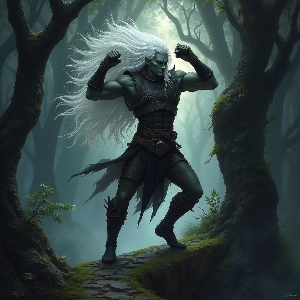 Ethereal Drow Elf Embarks on a Sacred Journey