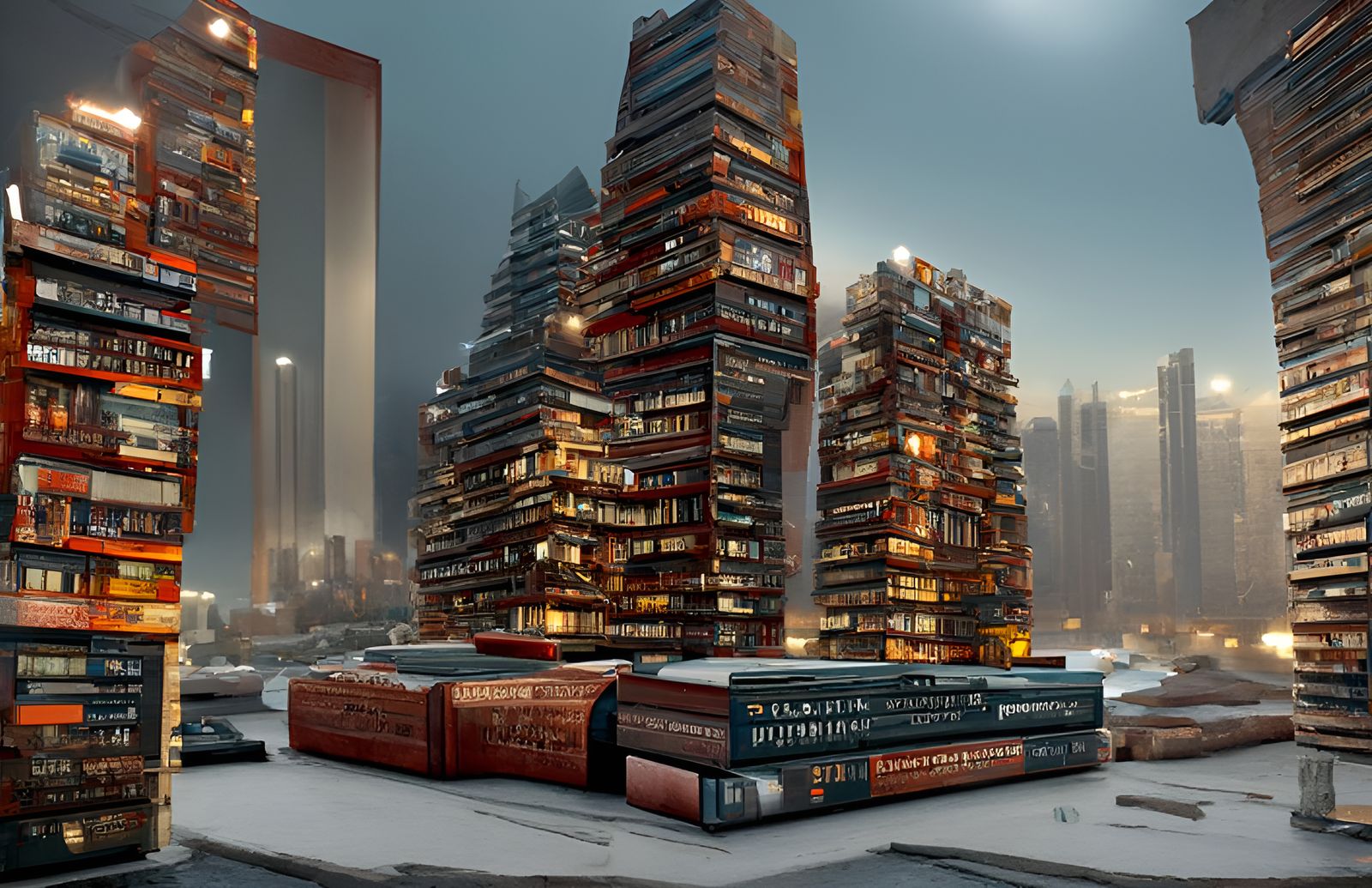 Book Skyscrapers: A City of Literary Architecture