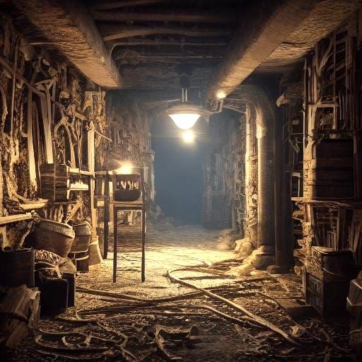 Tarantula Spiders Crawling Over Skeleton: 3D Render