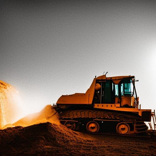 Bulldozer in Natural Lighting with Bokeh