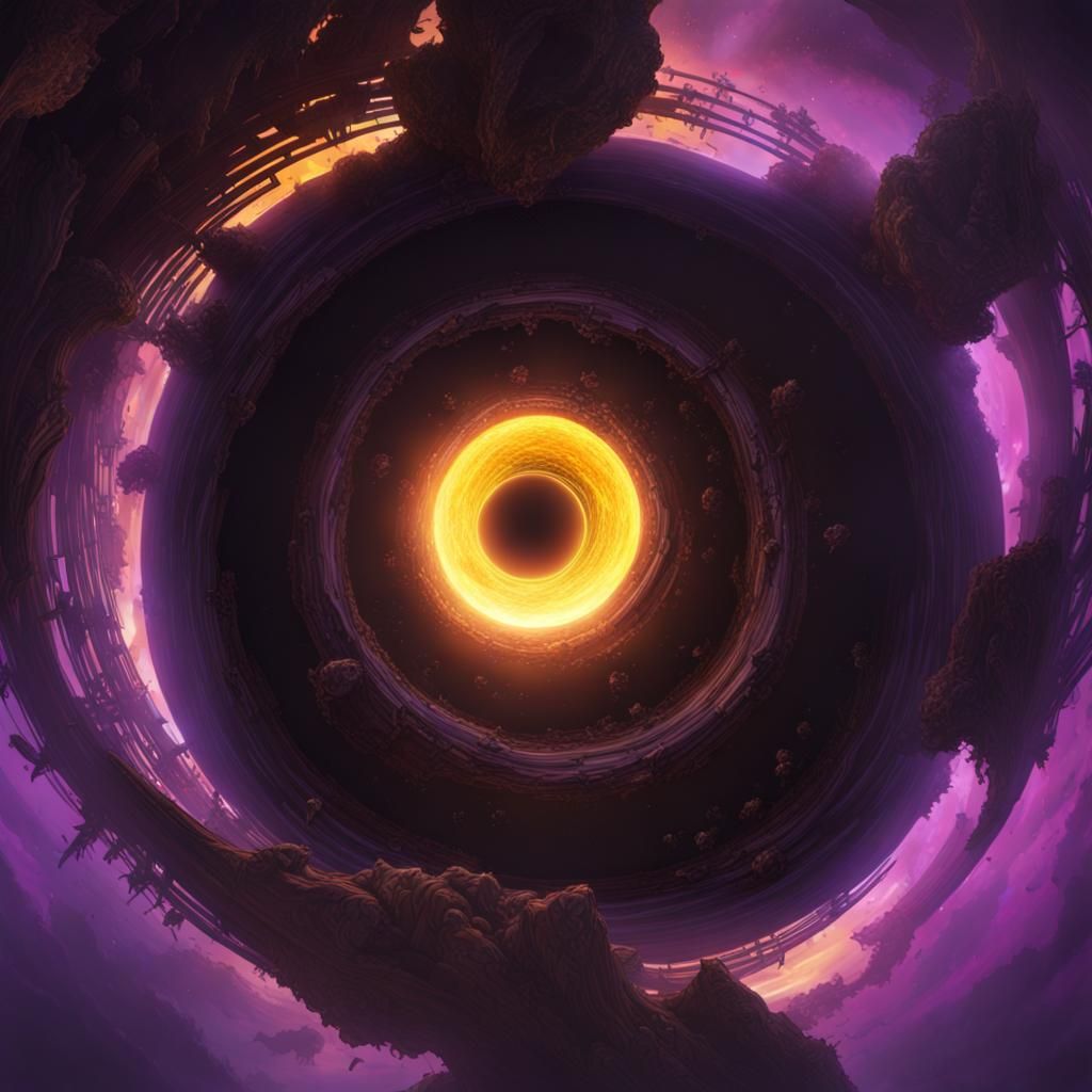 Black Hole: Dark Fantasy Concept Art in 8K