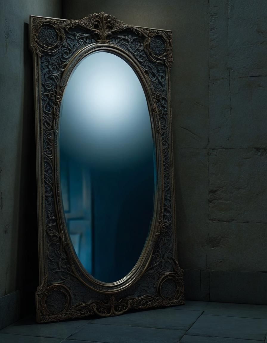 The Mirror of Erised Leaning Against a Wall