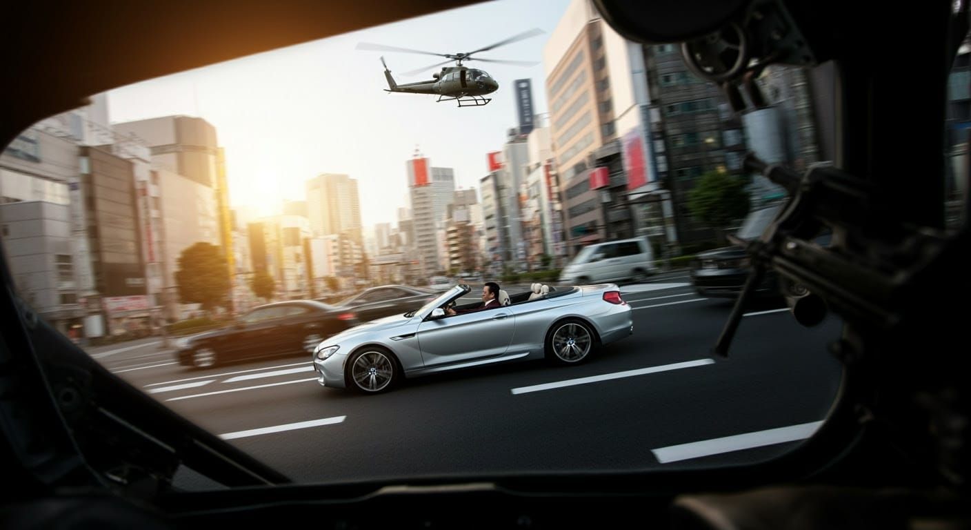 Surreal Tokyo Street Scene in Hyper-Realistic Style