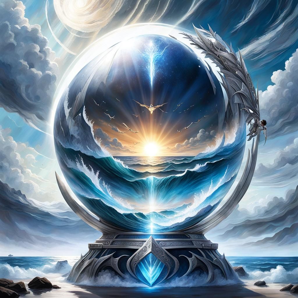 Elendil's Palantir looking back toward Valinor