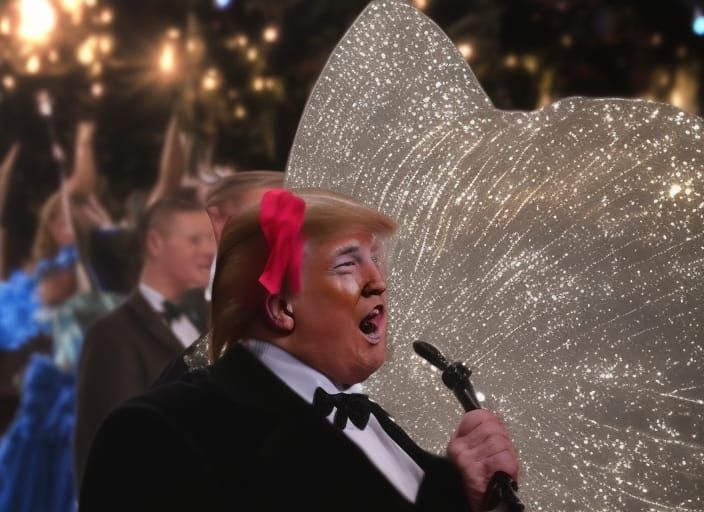 Donald Trump Can-Can Dance Performance