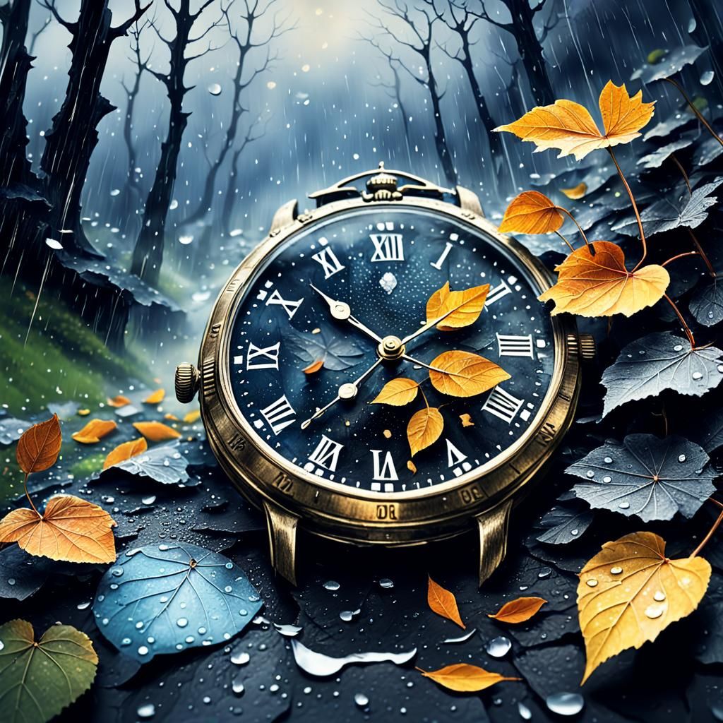 Ephemeral Time: A Surreal Depiction of Fleeting Moments