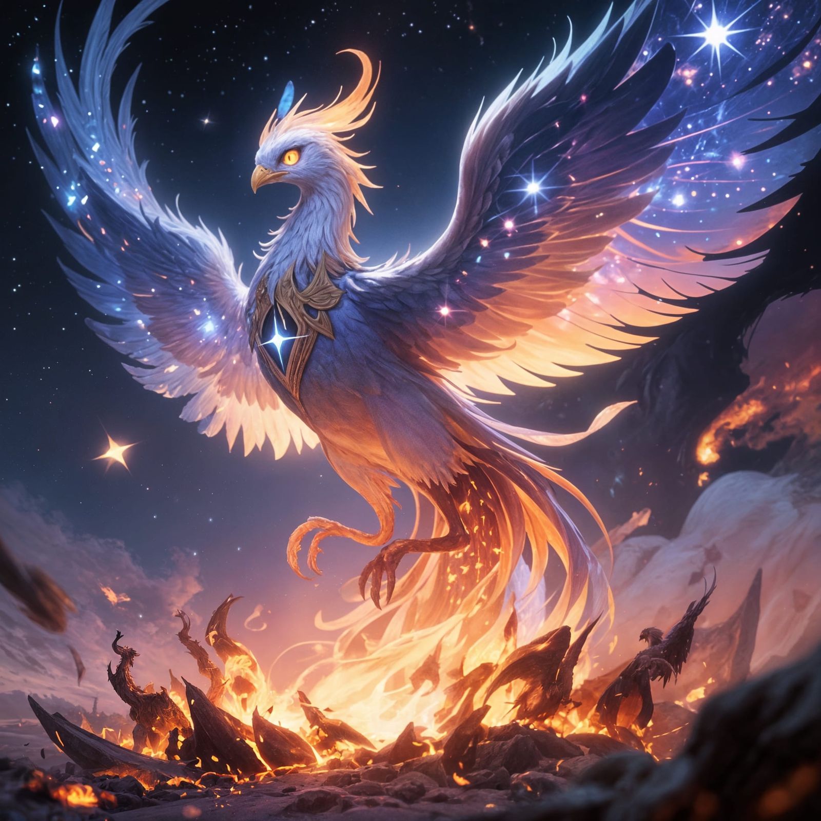 Celestial Phoenix Rises From Dying Star