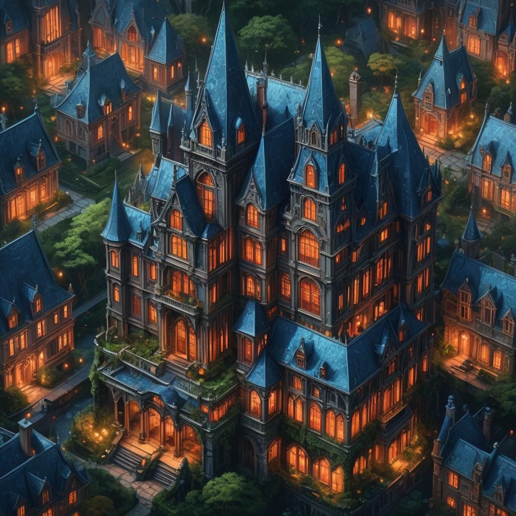 Grandiose Mansion Concept Art in Nueva York