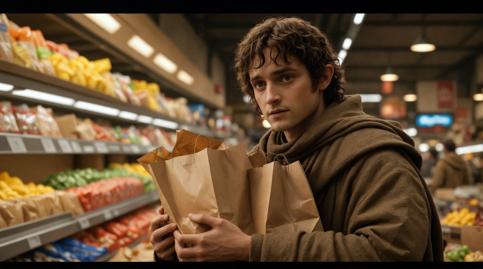 Frodo in High-Definition Shopping Scene