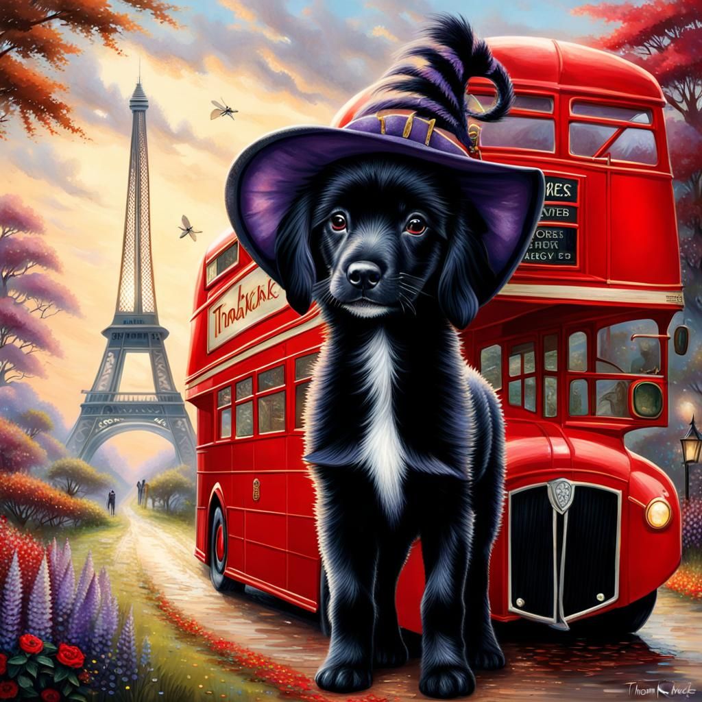 Enchanting Scene with Witch, Zebra, and More