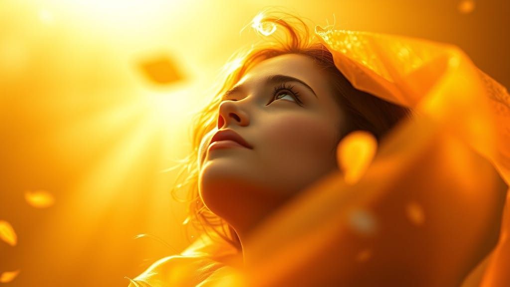 Radiant Goddess of Unconditional Love in Soft, Ethereal Ligh...