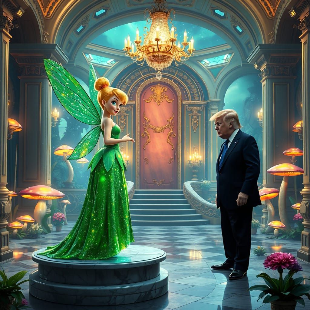Tinker Bell Meets the President in an Iridescent Fantasy Rea...