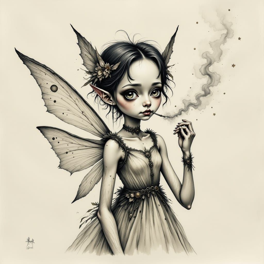 A Little Ethereal Fairy that Smokes