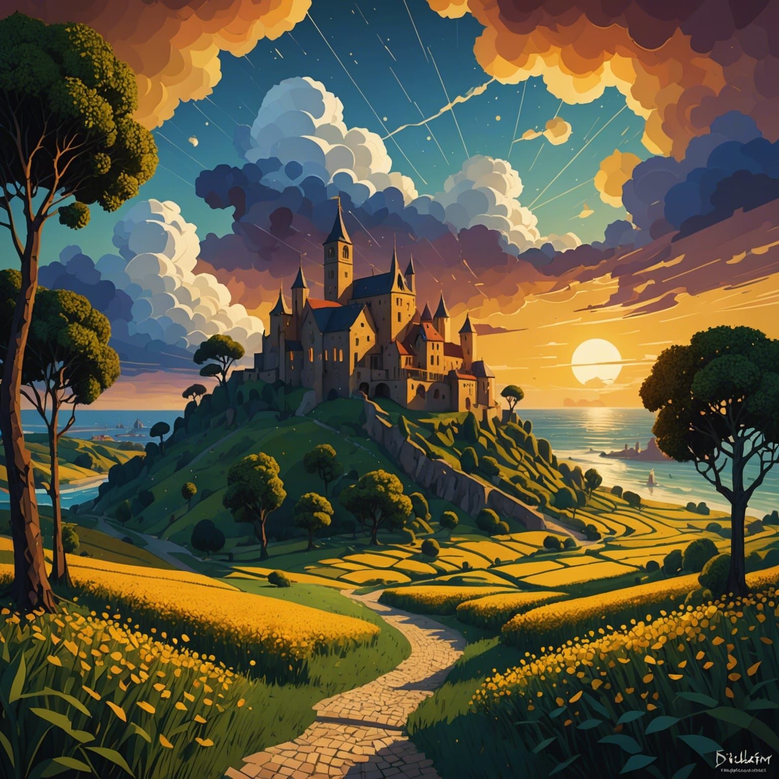 surrealism kinetic pointillism AppGameKit movie poster Killi...