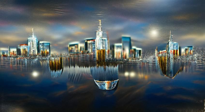 Modern Cityscape: AI Generated Skyline