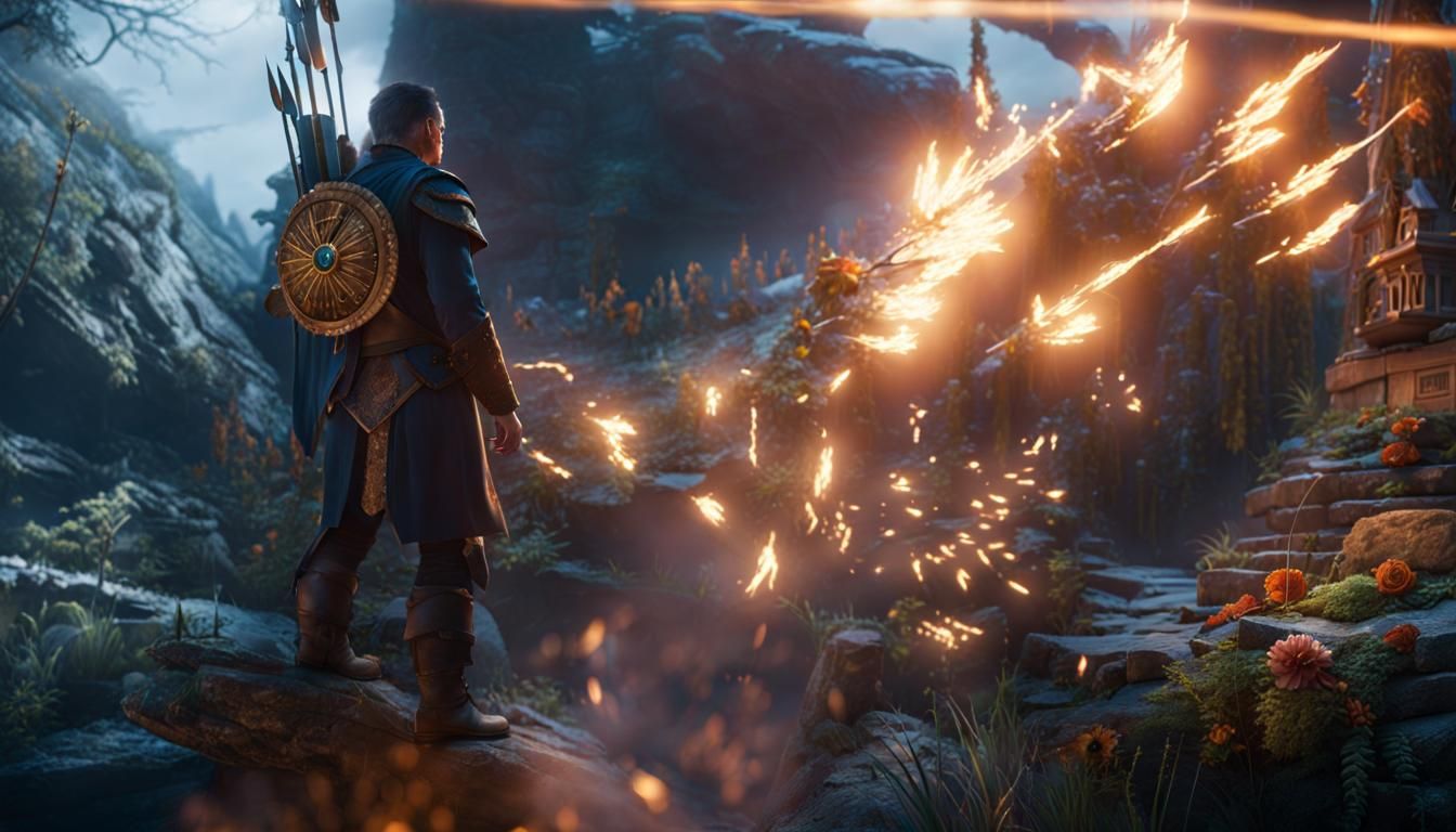 Respectful Bow Greeting in Photorealistic Cinematic Style