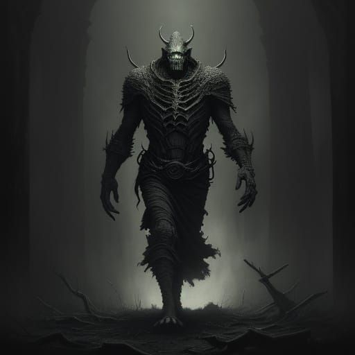 Dark Academia Cryptid in Century-Old Attire