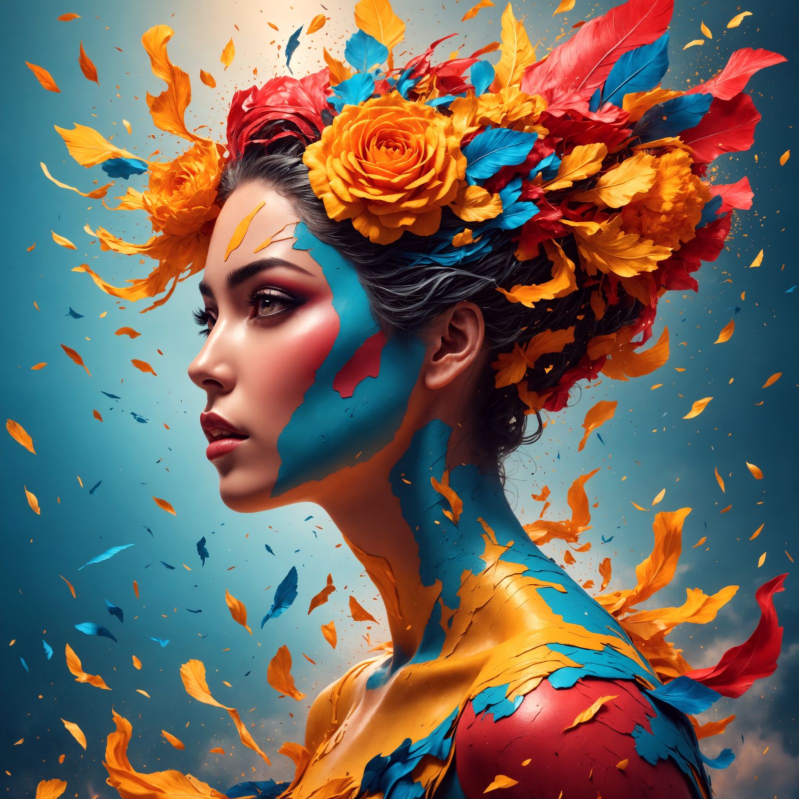 Freedom in the Abyss, a Dark Surrealist Masterpiece