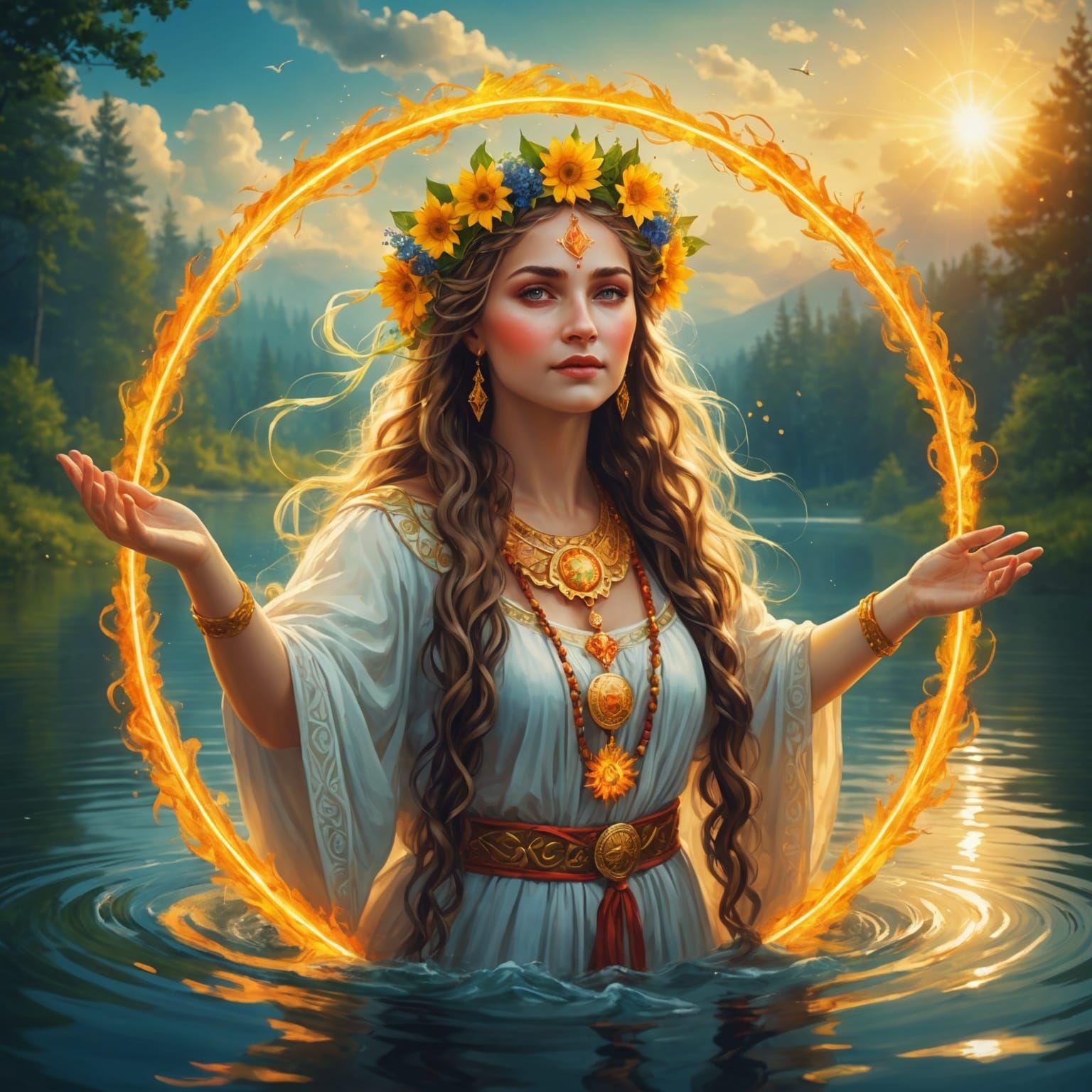Slavic Goddess Kupala in Divine Light