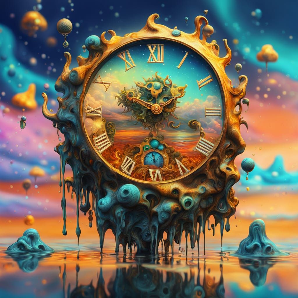 Surreal Masterpiece in Salvador Dali Style