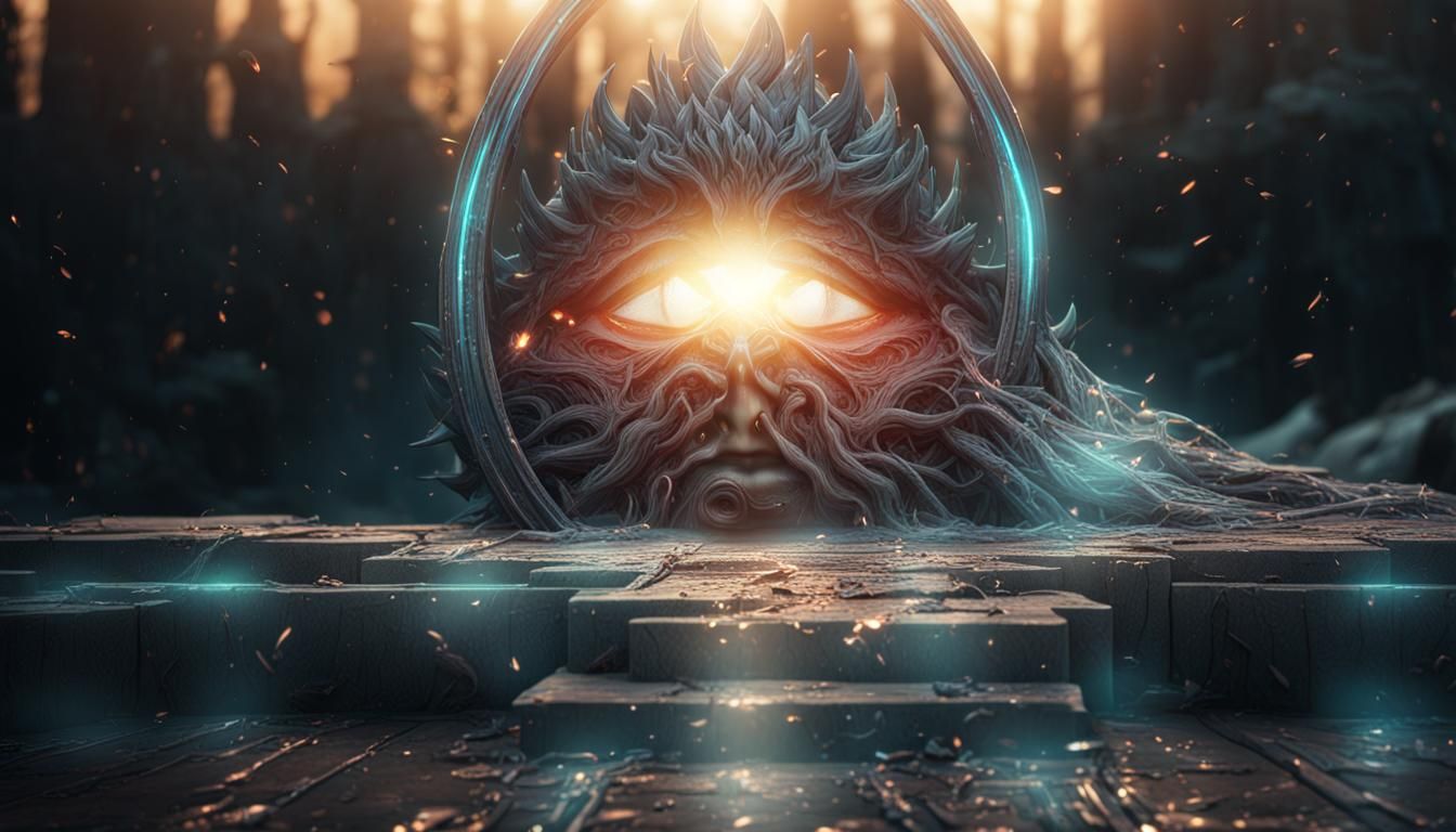 Plasma Arc Woman's Crying Face: 3D Game Art