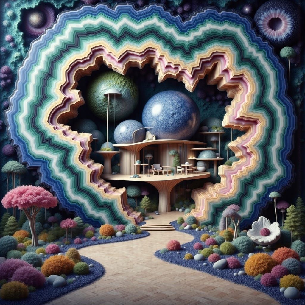 <lora:Geode-house:1.0> Antoni Gaudí