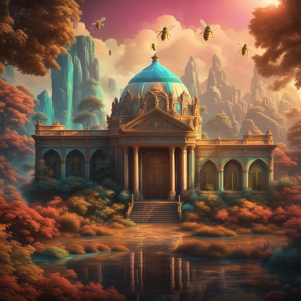 Bee Gees Vintage: Detailed Matte Painting