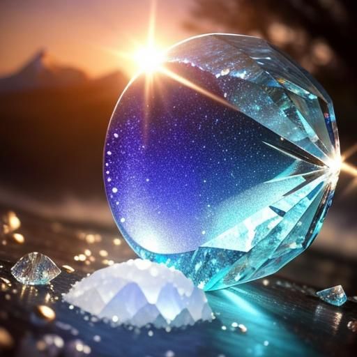 Majestic Fantasy Landscape with God Rays