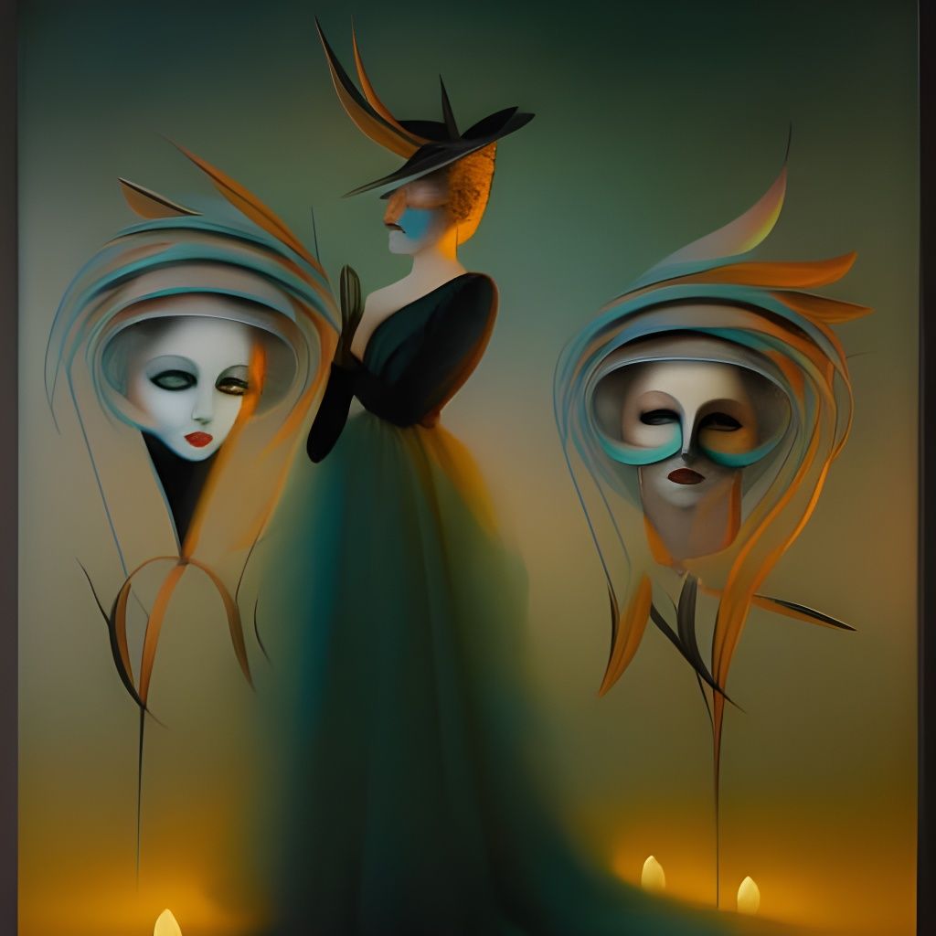 Mask Reveals True Face in Avant-garde Style