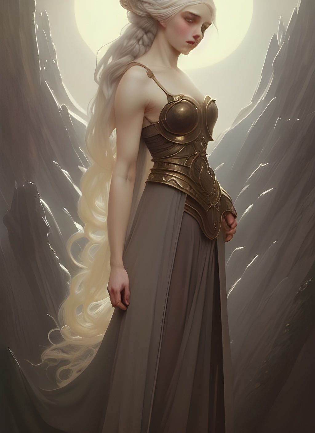 Ethereal Rhaenyra Targaryen Digital Portrait