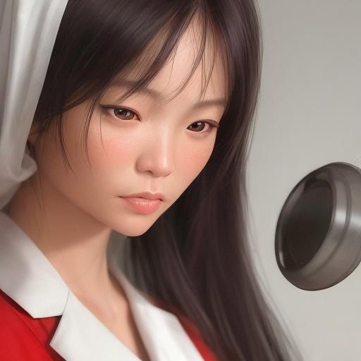 Stressed Doctor in Watercolor Style Portrait