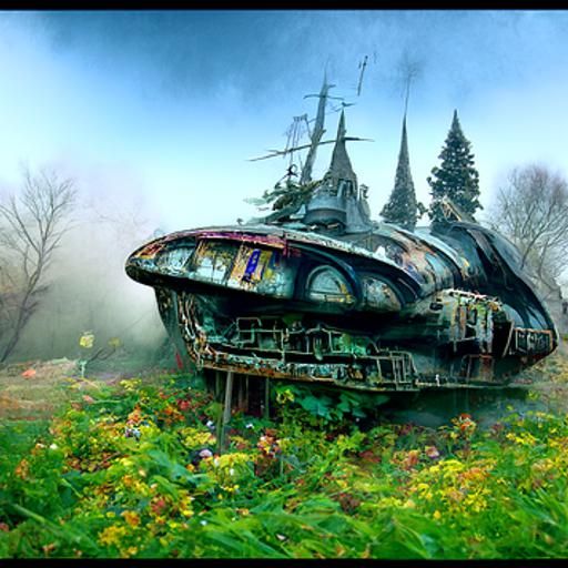 Abandoned space ship