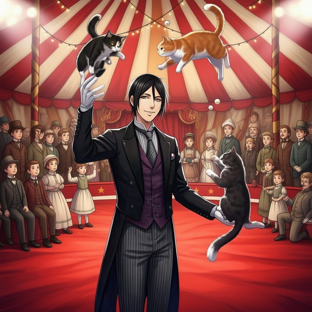 19th Century English Style Circus Tent Scene