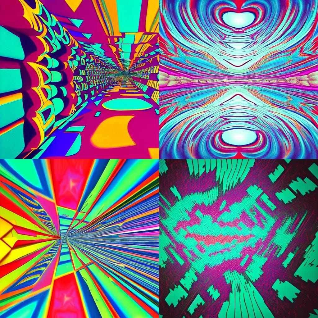 Trippy Inverted Scene in Desaturated Colors