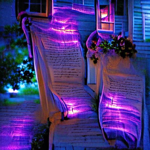 Romantic Nighttime Wedding Vows on a Porch Swing
